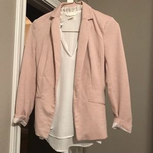H&M blazer and silky top